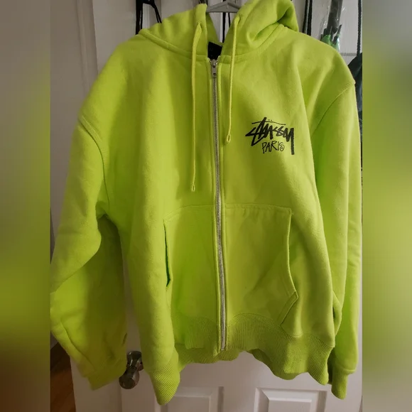 Stussy | Sweaters | Stussy Paris Chapter Zipup Hoodie Keylime Volt